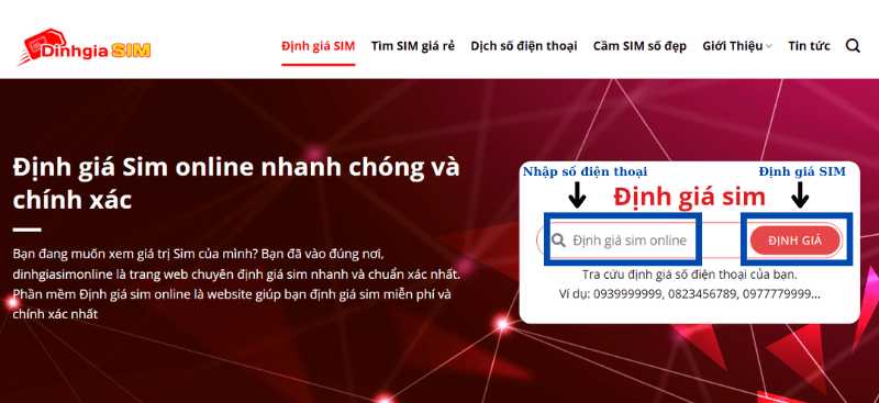 Hướng dẫn định giá sim