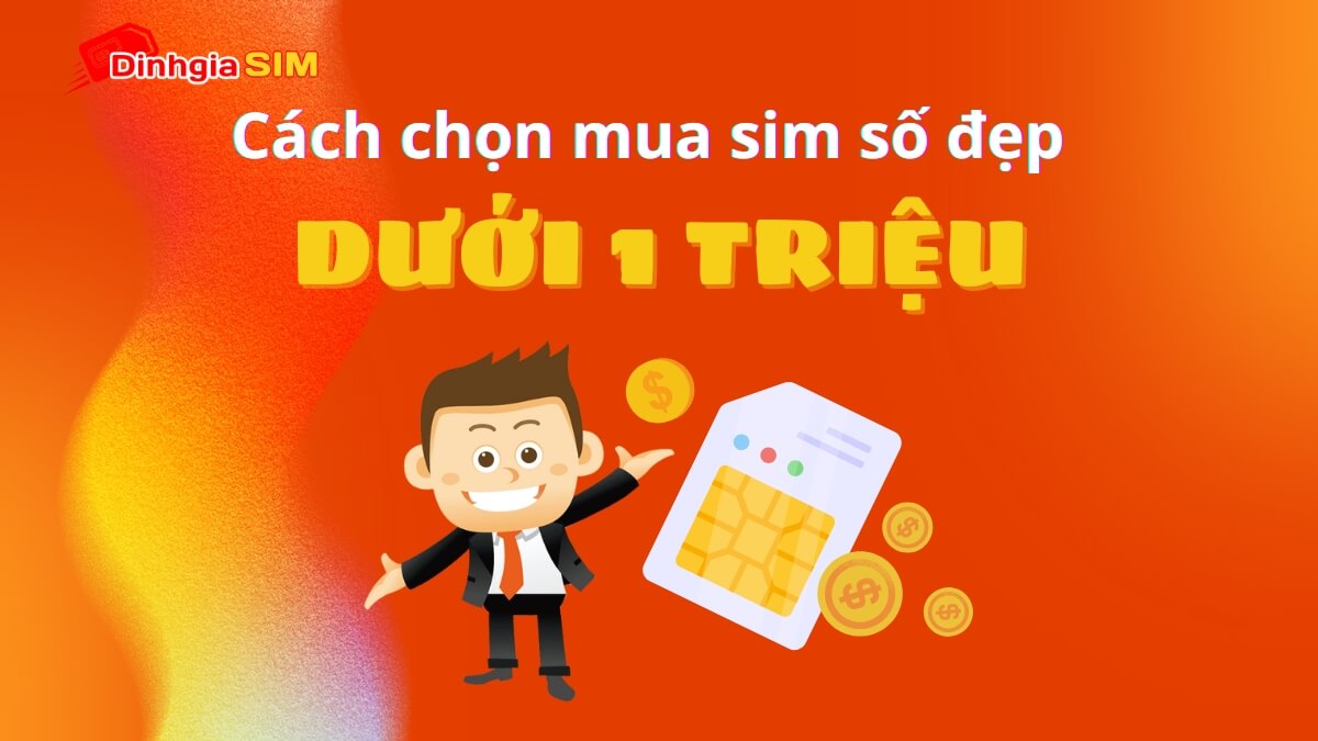 Bật mí cách chọn mua SIM số đẹp dưới 1 triệu ngon - bổ - rẻ