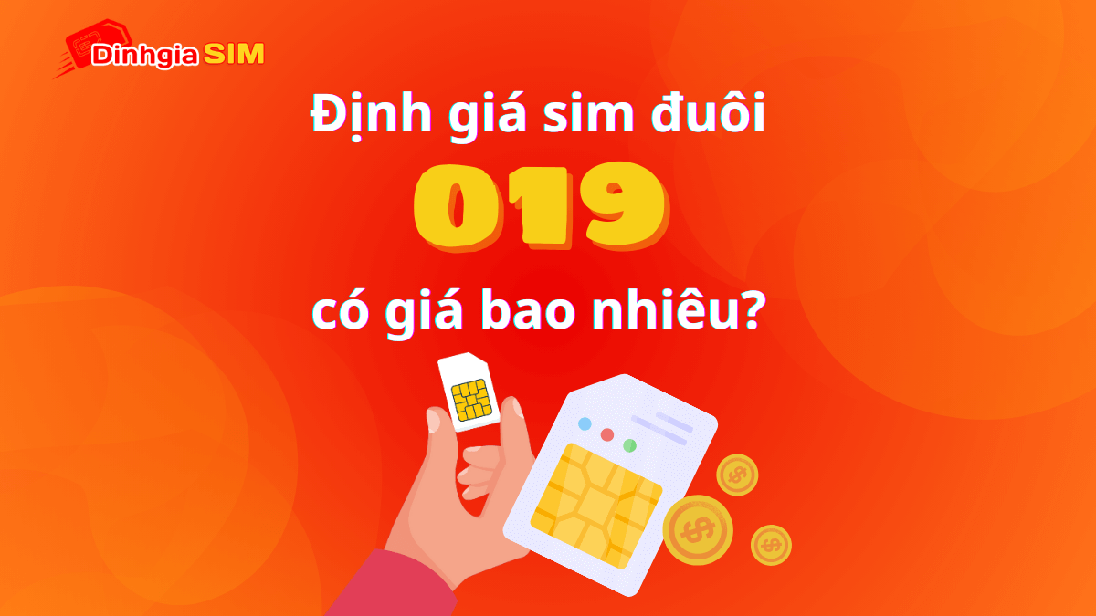 Định giá sim đuôi 019 có giá bao nhiêu?