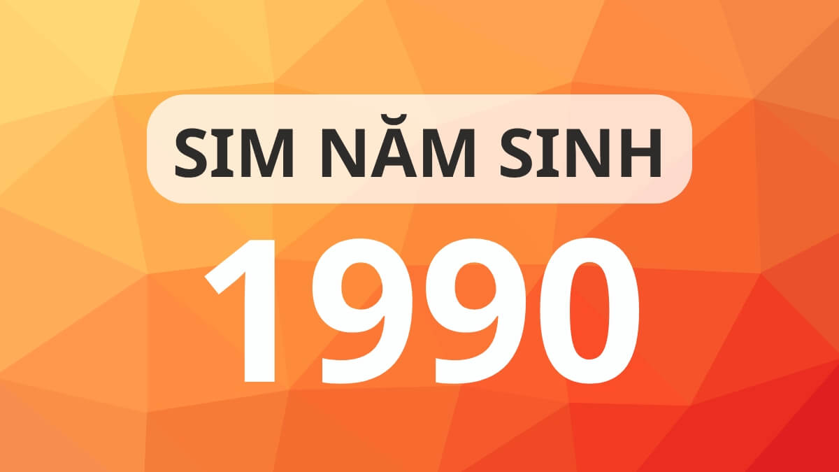 Sim năm sinh 1990 có gì đặc biệt?