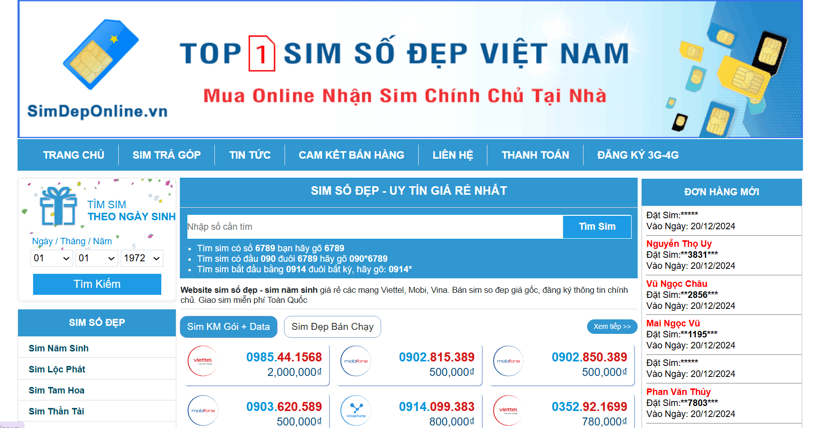 nhà cung cấp sim số đẹp uy tín, chất lượng hàng đầu