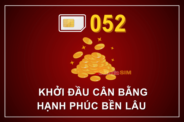 Sim đầu 052 mang nghĩa “Ngũ Phúc”?